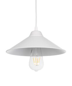 Alternative view of GLOBOSTAR® FONTE 203-0081 Μοντέρνο Κρεμαστό Φωτιστικό Οροφής με Ντουί 1 x E27 AC 220-240V IP20 - Λευκό - Μ25.5 x Π25.5 x Υ10cm