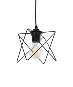 Alternative view of GLOBOSTAR® PATRICK 204-0109 Μοντέρνο Κρεμαστό Φωτιστικό Οροφής με Ντουί 1 x E27 AC 220-240V IP20 - Μαύρο - Μ14 x Π14 x Υ16cm