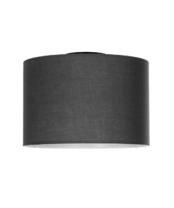 GLOBOSTAR® CILIO 203-0153 Μοντέρνο Φωτιστικό Οροφής με Ντουί 1 x E27 AC 220-240V IP20 - Γκρι - Μ30 x Π30 x Υ22cm