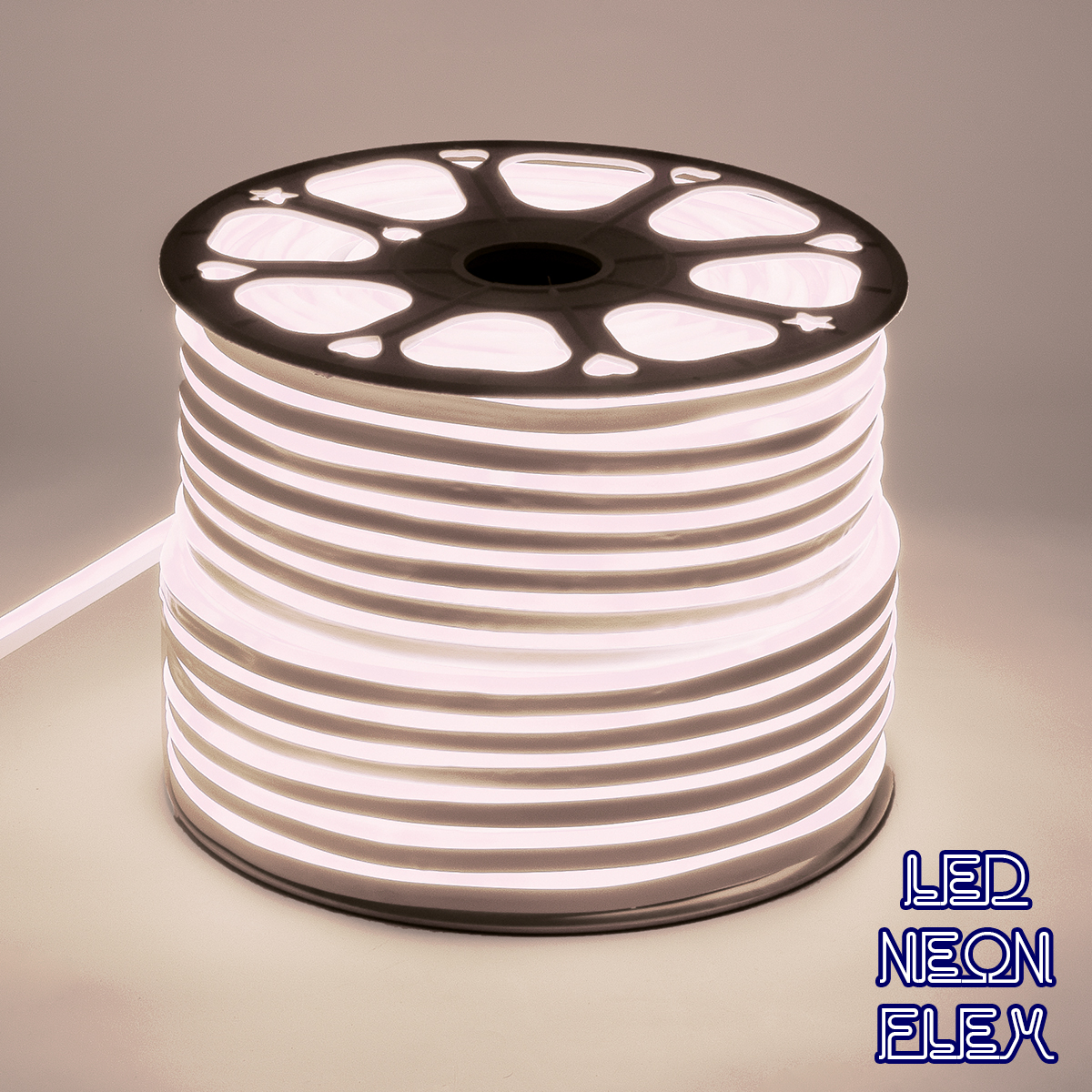 GLOBOSTAR® NEOVALE 70571 Ταινία Neon Flex LED 12W/m 960lm/m 120° DC 220-240V Αδιάβροχο IP65 120 x SMD2835 Chip/m Φυσικό Λευκό 4500K Dimmable - Sanan SMD Chip - Μ100 x Π0.8 x Υ1.6cm - 3 Χρόνια Εγγύηση - Image 2