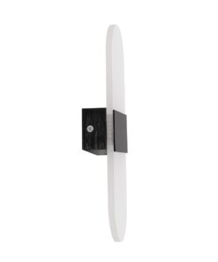 GLOBOSTAR® RARE 61337 Μοντέρνο Φωτιστικό Τοίχου – Απλίκα LED 5W 600lm 180° AC 220-240V IP20 Ρυθμιζόμενο Λευκό CCT με On/Off 2700K/4500K/6000K – Lumileds SMD Chip – Μαύρο Ματ – Μ10 x Π4 x Υ27cm – 3 Χρόνια Εγγύηση