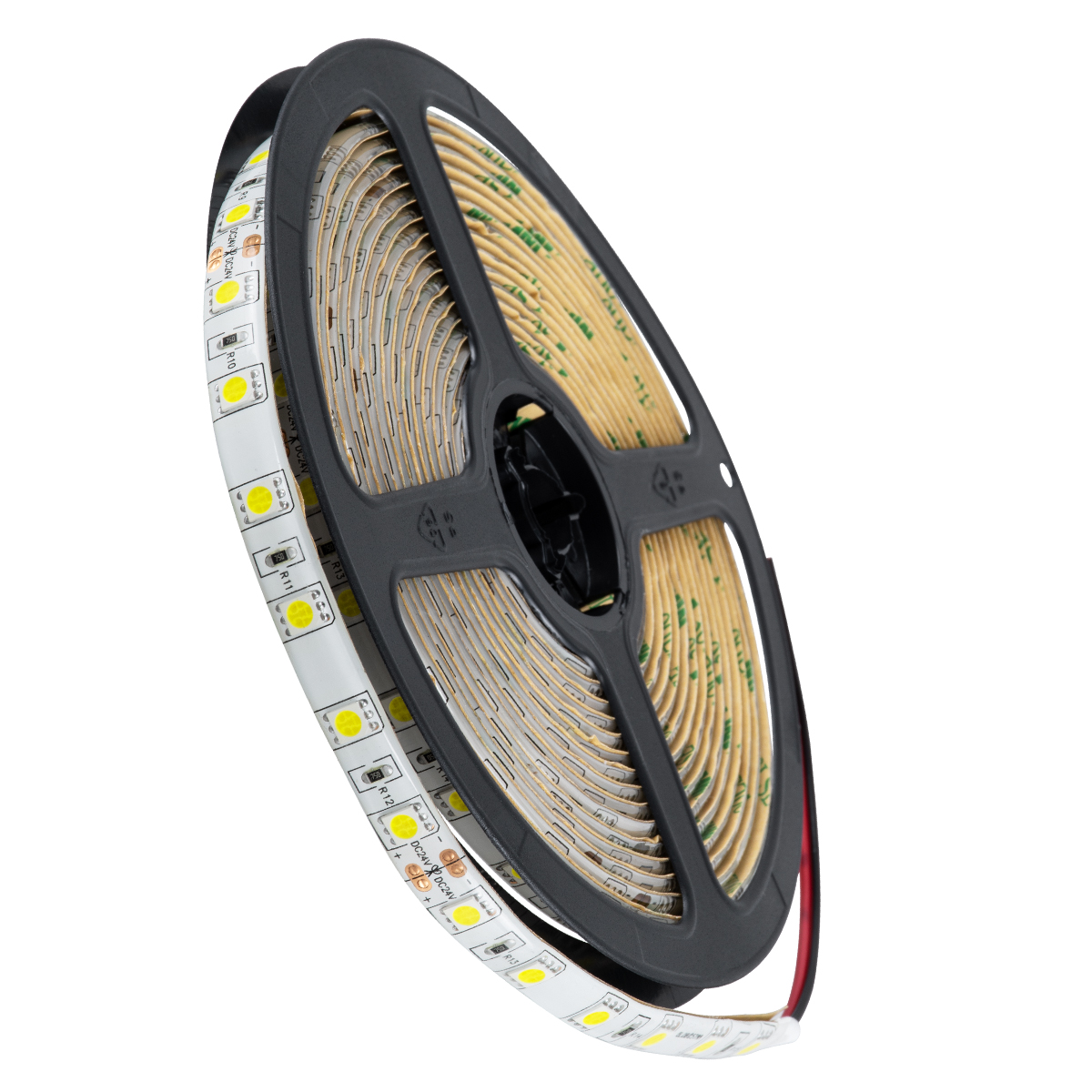 GLOBOSTAR® LUMAR 70320 Ταινία LED 14.4W/m 1440lm/m 120° DC 24V Αδιάβροχη IP65 60 x SMD5050 Chip/m Ψυχρό Λευκό 6000K Dimmable - Sanan SMD Chip - Μ500 x Π1 x Υ0.2cm - Ρολό 5 Μέτρων - 5 Χρόνια Εγγύηση - Image 2