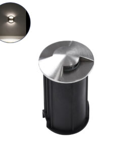 GLOBOSTAR® UNDERGROUNDRENA 90663 Χωνευτό Αρχιτεκτονικο Φωτιστικό Σποτ Δαπέδου LED 1W 115lm 30°+30° DC 24V Αδιάβροχο IP68 Φυσικό Λευκό 4500K Dimmable - Bridgelux SMD Chip - Ανοξείδωτο Ατσάλι SS304 - Μ5 x Π5 x Υ9cm / Q4.2cm - 3 Χρόνια Εγγύηση