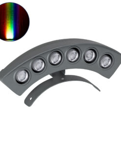 GloboStar® TREELIGHT-PLANTE 90459 Κυρτή Μπάρα Φωτισμού Wall Washer Ειδική για Φυτά - Δέντρα LED 6W 630lm 15° DC 24V Αδιάβροχο IP67 Μ18 x Π3.7 x Υ7.5cm RGBW DMX512 - Γκρι Ανθρακί - 3 Years Warranty