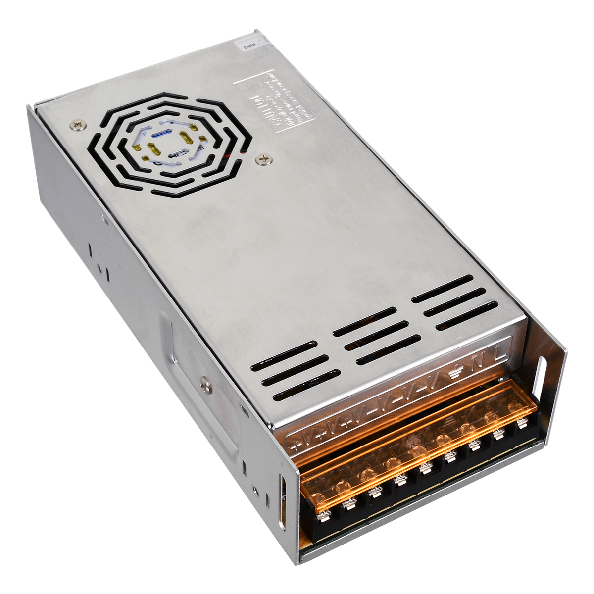 GLOBOSTAR® LUMIVOLT 73046 Τροφοδοτικό/Μετασχηματιστής PELV 400W 16.6A DC 24V IP20 - AC 220-240V σε DC 24V / Ρυθμιζόμενo από DC 22.5V έως DC 25.5V - Μ20 x Π10 x Υ5cm - 3 Χρόνια Εγγύηση - Image 2