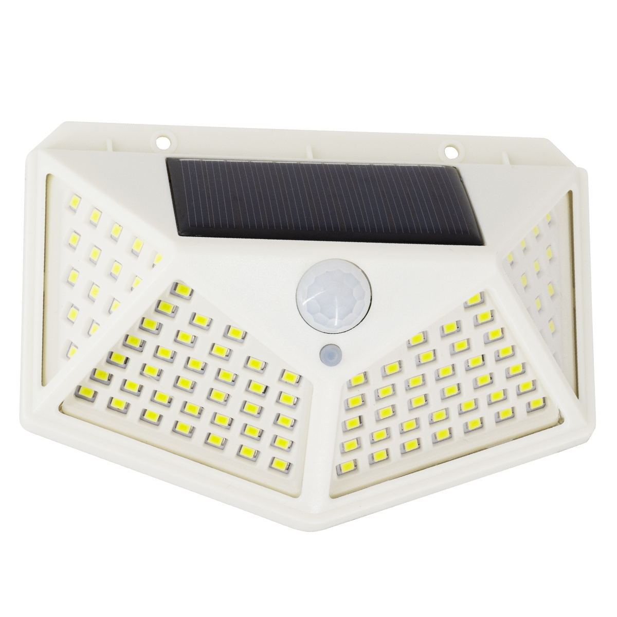 GLOBOSTAR® NOVAQ 71498 Προβολέας με Ανιχνευτή PIR / Αισθητήρα Κίνησης LED 10W 500lm 180° DC 5V με Φωτοβολταϊκό Panel 5V 0.3W & Επαναφορτιζόμενη Μπαταρία Li-ion 3.2V 1200mAh Αδιάβροχο IP65 Ψυχρό Λευκό 6000K - Sanan SMD Chip - Λευκό - Μ13.6 x Π5.2 x Υ9.9cm - 2 Χρόνια Εγγύηση - Image 2