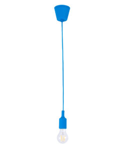 GLOBOSTAR® CABLITO 61558 Μοντέρνο Κρεμαστό Φωτιστικό Οροφής με Ντουί 1 x E27 AC 220-240V IP20 - Μπλε - Μ4 x Π4 x Υ110cm