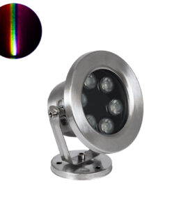 Alternative view of GLOBOSTAR® UNDERWATER-DEDY 90428 Υποβρύχιο Επιφανειακό Σποτ για Σιντριβάνια/Πισίνες LED 6W 510lm 30° DC 24V Αδιάβροχο IP68 RGBW DMX512 Dimmable - Ανοξείδωτο Ατσάλι 304 - Μ12 x Π7.5 x Υ14.5cm - 3 Χρόνια Εγγύηση