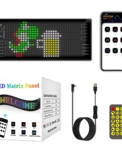 GLOBOSTAR® MATRIX GLB-106-0001 Εύκαμπτη Κυλιόμενη Ψηφιακή Επιγραφή 17.3x7cm P4 32×16 Pixel LED 10W DC 5V 2A με USB 2.0 Αδιάβροχο IP65 Πολύχρωμο RGB – Bluetooth Control μέσω iPIXEL APP – Μ17.3 x Π0.2 x Υ7cm – 2 Χρόνια Εγγύηση