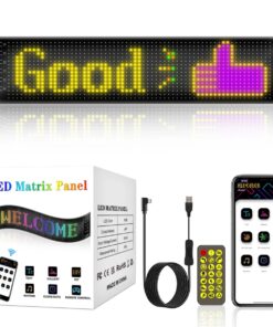 GLOBOSTAR® MATRIX GLB-106-0002 Εύκαμπτη Κυλιόμενη Ψηφιακή Επιγραφή 37.4×9.2cm P5 64×16 Pixel LED 10W DC 5V 2A με USB 2.0 Αδιάβροχο IP65 Πολύχρωμο RGB – Bluetooth Control μέσω iPIXEL APP – Μ37.4 x Π0.2 x Υ9.2cm – 2 Χρόνια Εγγύηση