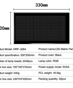 GLOBOSTAR® MATRIX GLB-106-0008 Εύκαμπτη Κυλιόμενη Ψηφιακή Επιγραφή 33x20cm P4.5 64×32 Pixel LED 10W AC 220-240V Αδιάβροχο IP65 Πολύχρωμο RGB – Bluetooth Control μέσω iPIXEL APP – Μ33 x Π0.4 x Υ20cm – 2 Χρόνια Εγγύηση