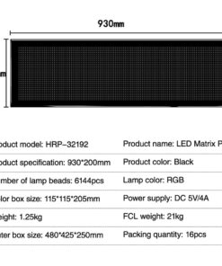 GLOBOSTAR® MATRIX GLB-106-0011 Εύκαμπτη Κυλιόμενη Ψηφιακή Επιγραφή 93x20cm P4.5 192×32 Pixel LED 20W AC 220-240V Αδιάβροχο IP65 Πολύχρωμο RGB – Bluetooth Control μέσω iPIXEL APP – Μ93 x Π0.4 x Υ20cm – 2 Χρόνια Εγγύηση