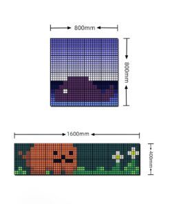 GLOBOSTAR® MATRIX GLB-106-0017 Κυλιόμενη Ψηφιακή Επιγραφή 80x80cm P24.6 64×64 Pixel LED 120W AC 220-240V IP20 Πολύχρωμο RGB – Bluetooth Control μέσω iPIXEL APP – Μ80 x Π2.6 x Υ80cm – 2 Χρόνια Εγγύηση