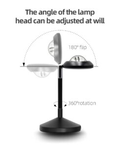 GLOBOSTAR® SUNSET GLB-106-0022 Επιτραπέζιο Φωτιστικό Πορτατίφ Προτζέκτορας Sunset με RF Ασύρματο Χειριστήριο & Λειτουργία μέσω WiFi APP LED 6W 360lm 60° AC 220-240V IP20 Πολύχρωμο RGB Dimmable – Sanan SMD Chip – Μαύρο – Μ10 x Π10 x Υ27cm – 2 Χρόνια Εγγύηση