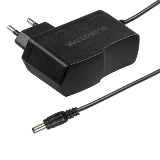 GLOBOSTAR® VOLTIX GLB-107-0001 Τροφοδοτικό/Μετασχηματιστής Class II SELV 12W 1A AC 220-240V σε DC 12V IP20 – Μαύρο Ματ – Μ7.3 x Π4 x Υ2.8cm – 3 Χρόνια Εγγύηση