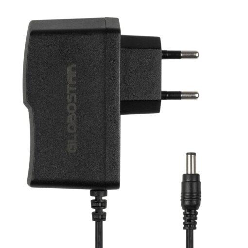 GLOBOSTAR® VOLTIX GLB-107-0001 Τροφοδοτικό/Μετασχηματιστής Class II SELV 12W 1A AC 220-240V σε DC 12V IP20 – Μαύρο Ματ – Μ7.3 x Π4 x Υ2.8cm – 3 Χρόνια Εγγύηση