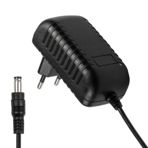 GLOBOSTAR® VOLTIX GLB-107-0002 Τροφοδοτικό/Μετασχηματιστής Class II SELV 24W 2A AC 220-240V σε DC 12V IP20 – Μαύρο Ματ – Μ8 x Π4.2 x Υ2.8cm – 3 Χρόνια Εγγύηση