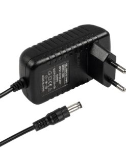 GLOBOSTAR® VOLTIX GLB-107-0002 Τροφοδοτικό/Μετασχηματιστής Class II SELV 24W 2A AC 220-240V σε DC 12V IP20 – Μαύρο Ματ – Μ8 x Π4.2 x Υ2.8cm – 3 Χρόνια Εγγύηση