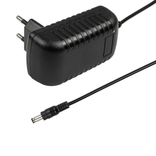 GLOBOSTAR® VOLTIX GLB-107-0002 Τροφοδοτικό/Μετασχηματιστής Class II SELV 24W 2A AC 220-240V σε DC 12V IP20 – Μαύρο Ματ – Μ8 x Π4.2 x Υ2.8cm – 3 Χρόνια Εγγύηση