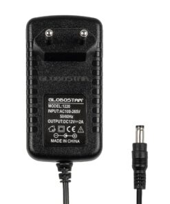 GLOBOSTAR® VOLTIX GLB-107-0002 Τροφοδοτικό/Μετασχηματιστής Class II SELV 24W 2A AC 220-240V σε DC 12V IP20 – Μαύρο Ματ – Μ8 x Π4.2 x Υ2.8cm – 3 Χρόνια Εγγύηση