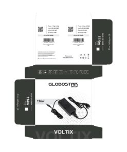 GLOBOSTAR® VOLTIX GLB-107-0004 Τροφοδοτικό/Μετασχηματιστής Class II SELV 120W 9.5A AC 220-240V σε DC 12V IP20 – Μαύρο Ματ – Μ14.2 x Π6.5 x Υ3.7cm – 3 Χρόνια Εγγύηση