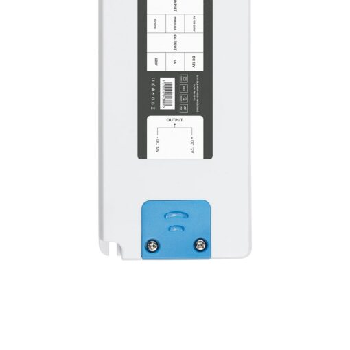 GLOBOSTAR® PLUX GLB-107-0011 Τροφοδοτικό/Μετασχηματιστής Class II SELV 60W 5A AC 220-240V σε DC 12V IP20 – Λευκό Ματ – Μ18.5 x Π6.4 x Υ2.2cm – 3 Χρόνια Εγγύηση