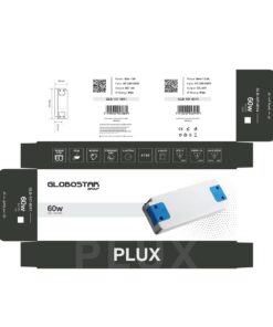 GLOBOSTAR® PLUX GLB-107-0014 Τροφοδοτικό/Μετασχηματιστής Class II SELV 60W 2.5A AC 220-240V σε DC 24V IP20 – Λευκό Ματ – Μ18.5 x Π6.4 x Υ2.2cm – 3 Χρόνια Εγγύηση