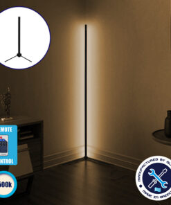 Μοντέρνο Minimal Επιτραπέζιο Μαύρο Φωτιστικό 50cm LED 8 Watt με Ασύρματο Χειριστήριο RF & Dimmer Φυσικό Λευκό 4500k GloboStar ALIEN Design GLOBO-50-2