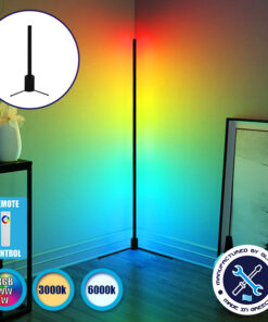 Μοντέρνο Minimal Επιτραπέζιο Μαύρο Φωτιστικό 50cm LED 10 Watt με Ασύρματο Χειριστήριο 2.4G RF & Dimmer RGBW+WW Πολύχρωμο - Ψυχρό - Ημέρας - Θερμό GloboStar ALIEN Design GLOBO-50-9