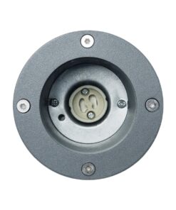 kelvo® GARDELINI KLV-101-0002-V2 Φωτιστικό Σποτ Τοίχου με Βάση για Λάμπα MR16 με Ντουί GU10 AC 220-240V Αδιάβροχο IP65 – Γκρι Ανθρακί Ματ – Μ10 x Π10 x Υ30cm