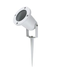 kelvo® GARDELINI KLV-101-0003 Φωτιστικό Σποτ Κήπου για Φυτά & Δέντρα με Καρφωτή Βάση για Λάμπα MR16 με Ντουί GU10 AC 220-240V Αδιάβροχο IP65 – Λευκό Ματ – Μ10 x Π10 x Υ30cm
