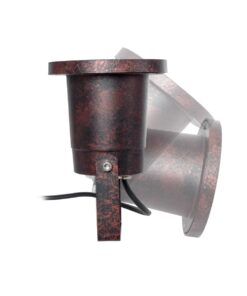 kelvo® GARDELINI KLV-101-0004 Φωτιστικό Σποτ Κήπου για Φυτά & Δέντρα με Καρφωτή Βάση για Λάμπα MR16 με Ντουί GU10 AC 220-240V Αδιάβροχο IP65 – Μπρονζέ Εφέ Σκουριάς Ματ – Μ10 x Π10 x Υ30cm