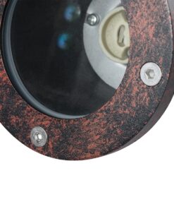 kelvo® GARDELINI KLV-101-0004 Φωτιστικό Σποτ Κήπου για Φυτά & Δέντρα με Καρφωτή Βάση για Λάμπα MR16 με Ντουί GU10 AC 220-240V Αδιάβροχο IP65 – Μπρονζέ Εφέ Σκουριάς Ματ – Μ10 x Π10 x Υ30cm