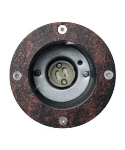 kelvo® GARDELINI KLV-101-0004-V2 Φωτιστικό Σποτ Τοίχου με Βάση για Λάμπα MR16 με Ντουί GU10 AC 220-240V Αδιάβροχο IP65 – Μπρονζέ Εφέ Σκουριάς Ματ – Μ10 x Π10 x Υ30cm