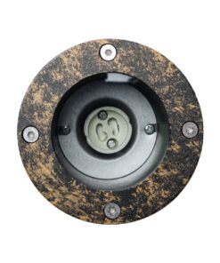kelvo® GARDELINI KLV-101-0005-V2 Φωτιστικό Σποτ Τοίχου με Βάση για Λάμπα MR16 με Ντουί GU10 AC 220-240V Αδιάβροχο IP65 – Χρυσό Εφέ Σκουριάς Ματ – Μ10 x Π10 x Υ30cm