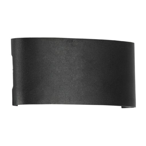 kelvo® SIXOAD KLV-101-0006 Φωτιστικό Τοίχου / Απλίκα LED 18W 1800lm 30° AC 220-240V Αδιάβροχο IP65 Θερμό Λευκό 2700K – CREE XPE Chip & TÜV SÜD Driver – Μαύρο Ματ – Μ17 x Π4 x Υ8cm – 5 Χρόνια Εγγύηση