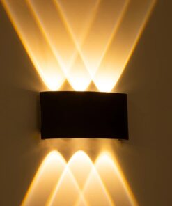 kelvo® SIXOAD KLV-101-0006 Φωτιστικό Τοίχου / Απλίκα LED 18W 1800lm 30° AC 220-240V Αδιάβροχο IP65 Θερμό Λευκό 2700K – CREE XPE Chip & TÜV SÜD Driver – Μαύρο Ματ – Μ17 x Π4 x Υ8cm – 5 Χρόνια Εγγύηση