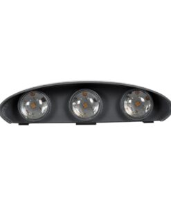 kelvo® SIXOAD KLV-101-0007 Φωτιστικό Τοίχου / Απλίκα LED 18W 1800lm 30° AC 220-240V Αδιάβροχο IP65 Θερμό Λευκό 2700K – CREE XPE Chip & TÜV SÜD Driver – Γκρι Ανθρακί Ματ – Μ17 x Π4 x Υ8cm – 5 Χρόνια Εγγύηση