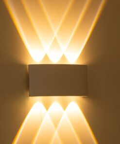 kelvo® SIXOAD KLV-101-0008 Φωτιστικό Τοίχου / Απλίκα LED 18W 1800lm 30° AC 220-240V Αδιάβροχο IP65 Θερμό Λευκό 2700K – CREE XPE Chip & TÜV SÜD Driver – Λευκό Ματ – Μ17 x Π4 x Υ8cm – 5 Χρόνια Εγγύηση
