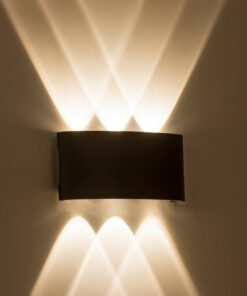 kelvo® SIXOAD KLV-101-0009 Φωτιστικό Τοίχου / Απλίκα LED 18W 1980lm 30° AC 220-240V Αδιάβροχο IP65 Φυσικό Λευκό 4500K – CREE XPE Chip & TÜV SÜD Driver – Μαύρο Ματ – Μ17 x Π4 x Υ8cm – 5 Χρόνια Εγγύηση