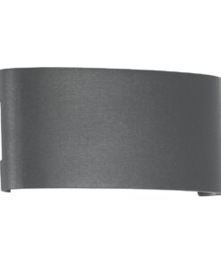 kelvo® SIXOAD KLV-101-0010 Φωτιστικό Τοίχου / Απλίκα LED 18W 1980lm 30° AC 220-240V Αδιάβροχο IP65 Φυσικό Λευκό 4500K – CREE XPE Chip & TÜV SÜD Driver – Γκρι Ανθρακί Ματ – Μ17 x Π4 x Υ8cm – 5 Χρόνια Εγγύηση