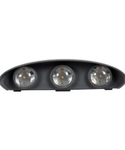 kelvo® SIXOAD KLV-101-0010 Φωτιστικό Τοίχου / Απλίκα LED 18W 1980lm 30° AC 220-240V Αδιάβροχο IP65 Φυσικό Λευκό 4500K – CREE XPE Chip & TÜV SÜD Driver – Γκρι Ανθρακί Ματ – Μ17 x Π4 x Υ8cm – 5 Χρόνια Εγγύηση