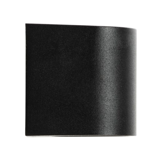 kelvo® MURANO KLV-101-0012 Φωτιστικό Τοίχου / Απλίκα για Λάμπα MR16 με Ντουί GU10 AC 220-240V Αδιάβροχο IP65 – Μαύρο Ματ – Μ8 x Π8 x Υ7cm