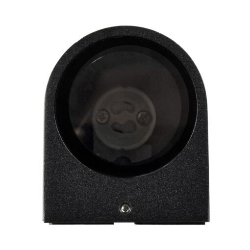 kelvo® MURANO KLV-101-0012 Φωτιστικό Τοίχου / Απλίκα για Λάμπα MR16 με Ντουί GU10 AC 220-240V Αδιάβροχο IP65 – Μαύρο Ματ – Μ8 x Π8 x Υ7cm