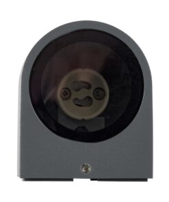 kelvo® MURANO KLV-101-0013 Φωτιστικό Τοίχου / Απλίκα για Λάμπα MR16 με Ντουί GU10 AC 220-240V Αδιάβροχο IP65 – Γκρι Ανθρακί Ματ – Μ8 x Π8 x Υ7cm