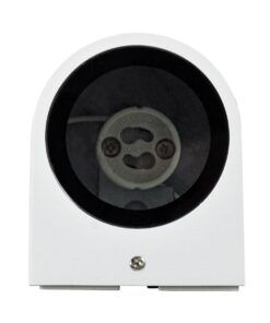 kelvo® MURANO KLV-101-0014 Φωτιστικό Τοίχου / Απλίκα για Λάμπα MR16 με Ντουί GU10 AC 220-240V Αδιάβροχο IP65 – Λευκό Ματ – Μ8 x Π8 x Υ7cm