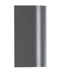 kelvo® MURANO KLV-101-0016 Φωτιστικό Τοίχου / Απλίκα για 2 Λάμπες MR16 με Ντουί GU10 AC 220-240V Αδιάβροχο IP65 – Γκρι Ανθρακί Ματ – Μ8 x Π8 x Υ15cm