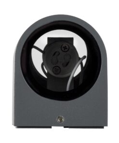 kelvo® MURANO KLV-101-0016 Φωτιστικό Τοίχου / Απλίκα για 2 Λάμπες MR16 με Ντουί GU10 AC 220-240V Αδιάβροχο IP65 – Γκρι Ανθρακί Ματ – Μ8 x Π8 x Υ15cm