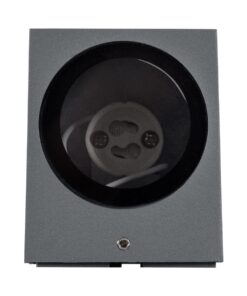kelvo® BURANO KLV-101-0019 Φωτιστικό Τοίχου / Απλίκα για Λάμπα MR16 με Ντουί GU10 AC 220-240V Αδιάβροχο IP65 – Γκρι Ανθρακί Ματ – Μ8 x Π8 x Υ7cm