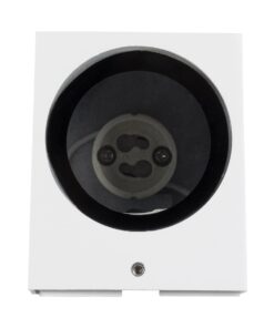 kelvo® BURANO KLV-101-0020 Φωτιστικό Τοίχου / Απλίκα για Λάμπα MR16 με Ντουί GU10 AC 220-240V Αδιάβροχο IP65 – Λευκό Ματ – Μ8 x Π8 x Υ7cm